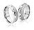 Обручальные кольца из платины волнообразные с разными текстурами на заказ (Вес пары: 21 гр.)