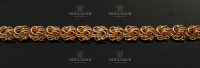 Золотой браслет на заказ плетение Роза (цена за грамм)