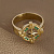 Кольцо печатка Роза ветров 30171 из золота с сапфирами (Вес 6,5 гр.)