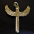Подвес (кулон) из золота в виде кинжала с крыльями орла двухцветный (Вес: 25 гр.)