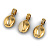 Кулон - подвеска кофейное зерно (в виде логотипа компании) из золота с бриллиантами (Вес: 3 гр.)