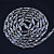 Серебряная пустотелая дутая цепочка плетение Зефир 32044 (Вес 10,5 гр.)