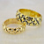 Обручальные кольца в стёганном стиле с бриллиантами (Вес пары: 18 гр.)