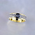 Необычное кольцо из золота с чернением и рубленой текстурой (Вес: 6,5 гр.)
