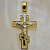 Православный нательный большой крест из золота эксклюзивного дизайна (Вес: 23 гр.)