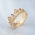Золотое мужское кольцо в виде короны с рубинами на заказ (Вес: 5,5 гр.)