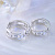 Обручальные кольца браслетного типа на штифтах из белого золота с крупными бриллиантами (Вес пары: 17 гр.)