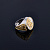 Мужская печатка всадник на волке из двух видов золота с гравировкой (Вес 19,4 гр.)