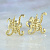 Эксклюзивные запонки из жёлтого золота с ажурными узорами (Вес 20 гр.)