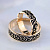 Ажурные обручальные кольца из красного золота с эмалью (Вес пары:8 гр.)