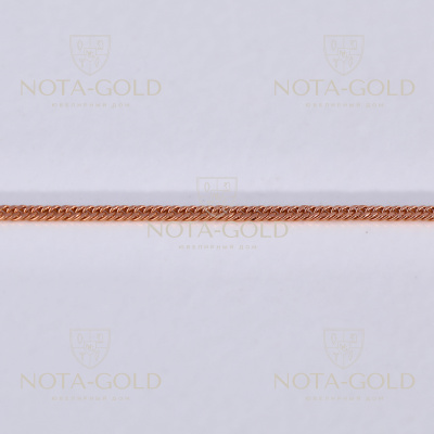 Цепочка из красного золота 585 пробы плетение Двойной Ромб мини-мини станочное длиной 57 см (Вес: 1,86 гр.)