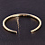 Золотой браслет в форме скобы с гравировкой (Вес 28 гр.)