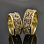 Ажурные винтажные обручальные кольца с узорами и бриллиантами  (Вес пары: 15 гр.)