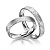 Узкие платиновые обручальные кольца с текстурной поверхностью (Вес пары: 16 гр.)