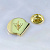 Золотой нагрудный значок с бриллиантами и логотипом компании в подарок руководителю (Вес 6 гр.)