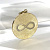 Круглая подвеска амулет из желтого золота с символикой (Вес 14,6 гр.)