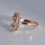 Женское кольцо из красного золота с камнем Клиента (Вес 3,5 гр.)