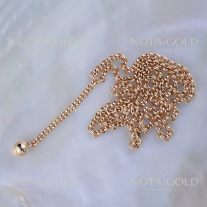 Женская золотая цепочка на талию и бёдра с шариком (цена за грамм)