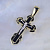 Православный крест из жёлтого золота с эмалью и бриллиантами (Вес: 19 гр.)