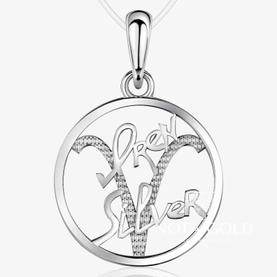 Золотая подвеска знак зодиака Овен с личной надписью (Вес 6 гр.)