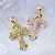 Нательный двухцветный золотой крест с распятием и бриллиантами по образцу Клиента (Вес: 12,5 гр.)