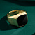 Мужское кольцо-печатка из жёлтого золота с чёрным ониксом (Вес: 11,5 гр.)