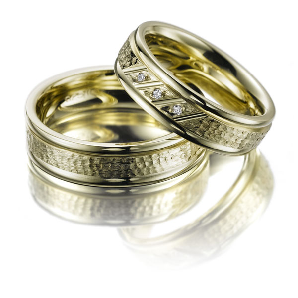 Фактурные обручальные кольца необычные на заказ (Вес пары:18 гр.)