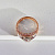 Женское кольцо из красного золота с фиолетовыми бриллиантами (Вес 6,6 гр.)