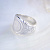 Женское широкое кольцо из серебра по эскизу Клиента (Вес: 8,5 гр.)