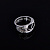 Мужское кольцо печатка Орёл из белого золота с эмалью и гравировкой (Вес 11,7 гр.)