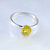 Женское золотое кольцо из белого золота с сапфиром (Вес: 2 гр.)
