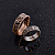 Золотые обручальные кольца с инициалами, растительным узором и гравировкой (Вес пары 11,5 гр.)