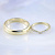 Обручальные кольца из жёлтого золота с бриллиантами в женском кольце (Вес пары 10 гр.)