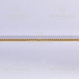 Цепочка из желтого золота 585 пробы плетение Панцирь станочное длиной 45 см (Вес: 2,28 гр.)