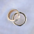 Матовые обручальные кольца из красно-белого золота с шероховатой поверхностью (Вес пары: 17,5 гр.)