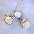 Золотые женские серьги Белые розы с камеями и бриллиантами (Вес 6,5 гр.)