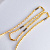 Золотая цепь плетения Лисий Хвост с персональными вставками (Вес 53,1 гр.)