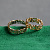 Ажурные обручальные кольца из красного золота с чернением на заказ (Вес пары: 4,5 гр.)
