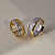 Двухцветные эксклюзивные обручальные кольца с отпечатком пальца и бриллиантами (Вес пары:11 гр.)