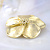 Ювелирная брошь из жёлтого матового золота в виде цветка на заказ (Вес: 20,5 гр.)