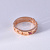 Золотое кольцо с рубином из подвижных звеньев (Вес 8,5 гр.)