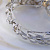Золотой женский браслет из белого золота с топазом и бриллиантами (Вес: 55 гр.)