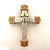 Большой православный серебряный крест с золочением и изумрудами (Вес 306,5 гр.)