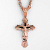 Нательный православный крест из красного золота с эмалью (Вес 30 гр.)