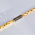 Золотая цепь плетения Лисий Хвост с персональными вставками (Вес 53,1 гр.)