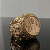 Православная золотая печатка с ликами святых (Вес 25,5 гр.)