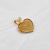 Объёмный золотой кулон-подвеска в виде сердца (Вес: 65 гр.)