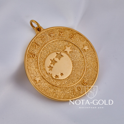 Золотая медаль монета Only Orion (Вес 38,5 гр.)
