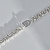 Браслет плетения Бисмарк из белого золота с личной символикой (Вес 30 гр.)