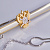 Зажим для галстука с гербом  и цепочкой из двух видов золота (Вес 18,7 гр.)